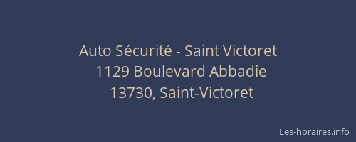 Auto Sécurité - Saint Victoret