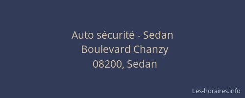 Auto sécurité - Sedan