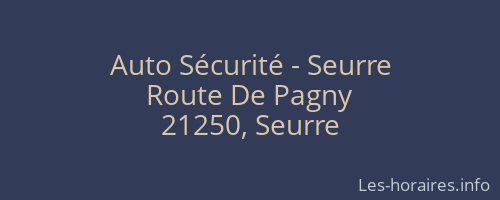 Auto Sécurité - Seurre
