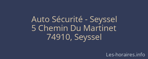 Auto Sécurité - Seyssel