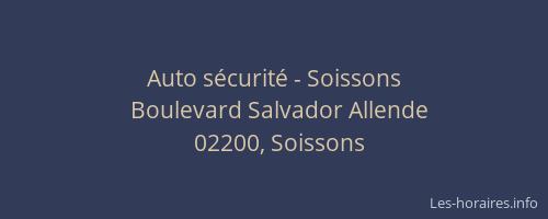 Auto sécurité - Soissons