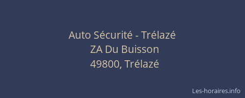 Auto Sécurité - Trélazé