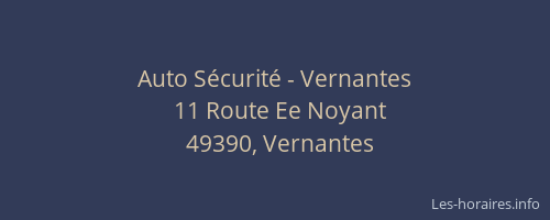 Auto Sécurité - Vernantes