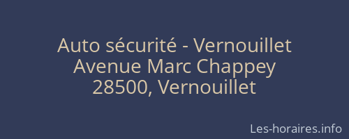 Auto sécurité - Vernouillet