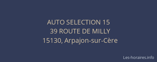 AUTO SELECTION 15