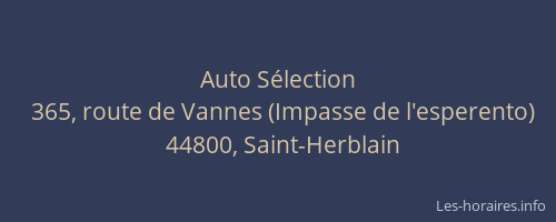 Auto Sélection