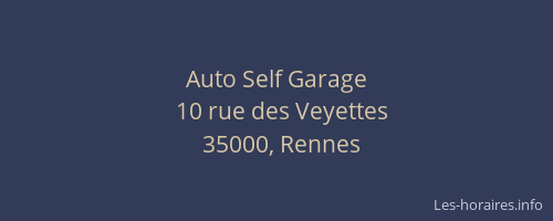 Auto Self Garage