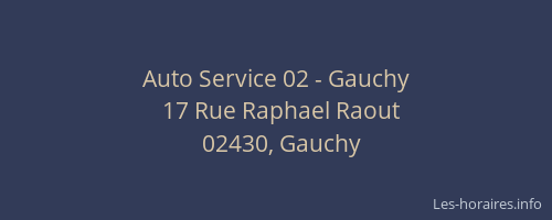 Auto Service 02 - Gauchy