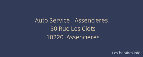 Auto Service - Assencieres