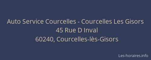 Auto Service Courcelles - Courcelles Les Gisors