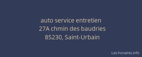 auto service entretien