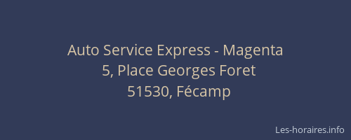Auto Service Express - Magenta