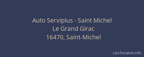 Auto Serviplus - Saint Michel