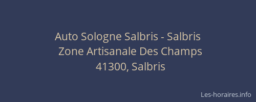 Auto Sologne Salbris - Salbris