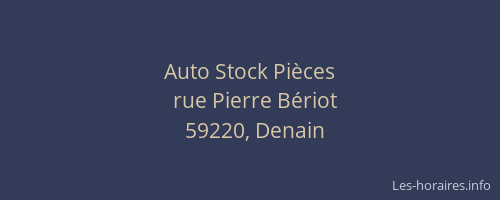 Auto Stock Pièces