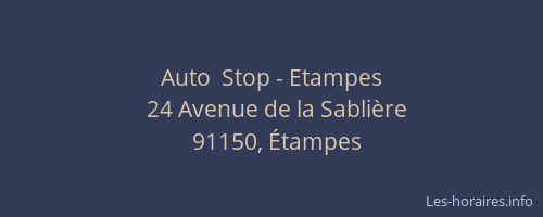 Auto  Stop - Etampes