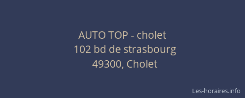 AUTO TOP - cholet