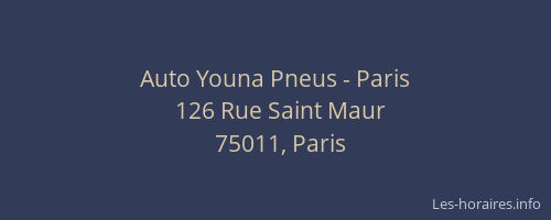 Auto Youna Pneus - Paris