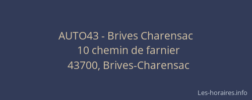 AUTO43 - Brives Charensac