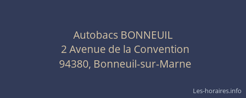 Autobacs BONNEUIL
