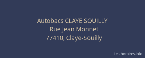 Autobacs CLAYE SOUILLY
