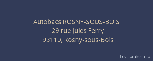 Autobacs ROSNY-SOUS-BOIS