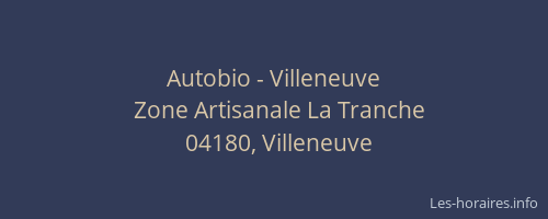 Autobio - Villeneuve