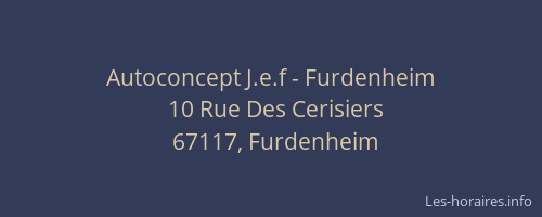 Autoconcept J.e.f - Furdenheim