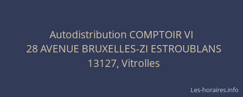 Autodistribution COMPTOIR VI