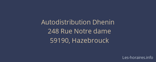 Autodistribution Dhenin