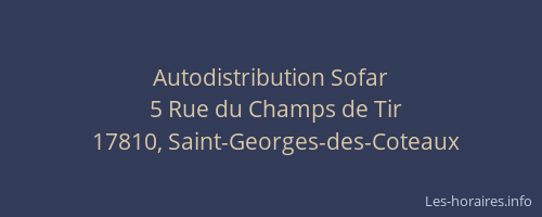 Autodistribution Sofar