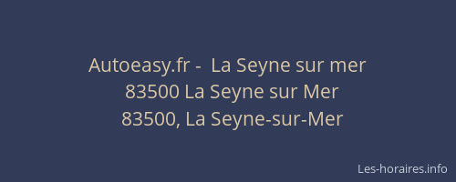 Autoeasy.fr -  La Seyne sur mer