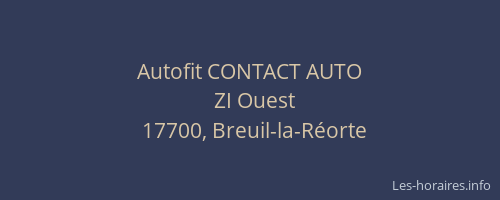 Autofit CONTACT AUTO
