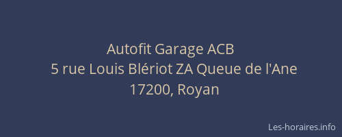 Autofit Garage ACB