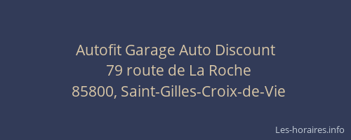 Autofit Garage Auto Discount