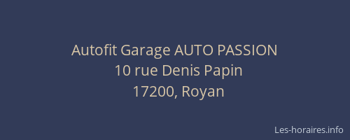 Autofit Garage AUTO PASSION