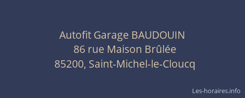 Autofit Garage BAUDOUIN