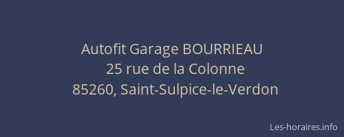 Autofit Garage BOURRIEAU