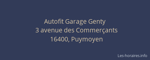 Autofit Garage Genty