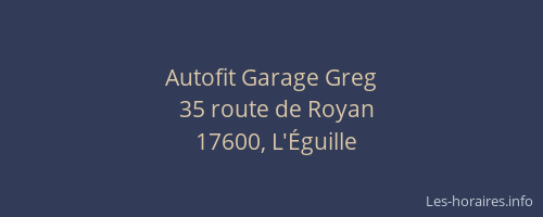 Autofit Garage Greg
