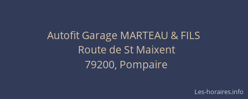 Autofit Garage MARTEAU & FILS