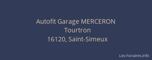 Autofit Garage MERCERON
