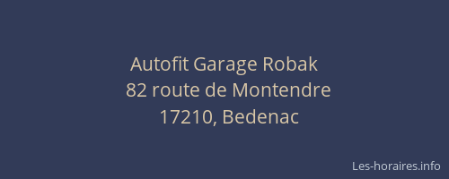 Autofit Garage Robak