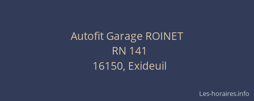 Autofit Garage ROINET