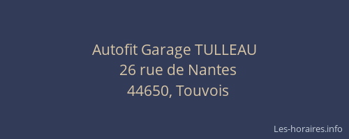Autofit Garage TULLEAU