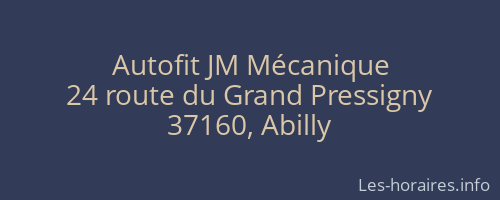 Autofit JM Mécanique