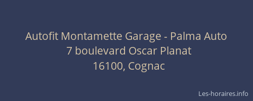 Autofit Montamette Garage - Palma Auto