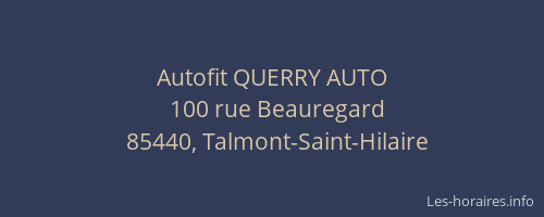 Autofit QUERRY AUTO