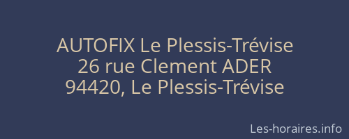 AUTOFIX Le Plessis-Trévise
