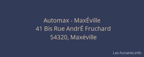 Automax - MaxÉville